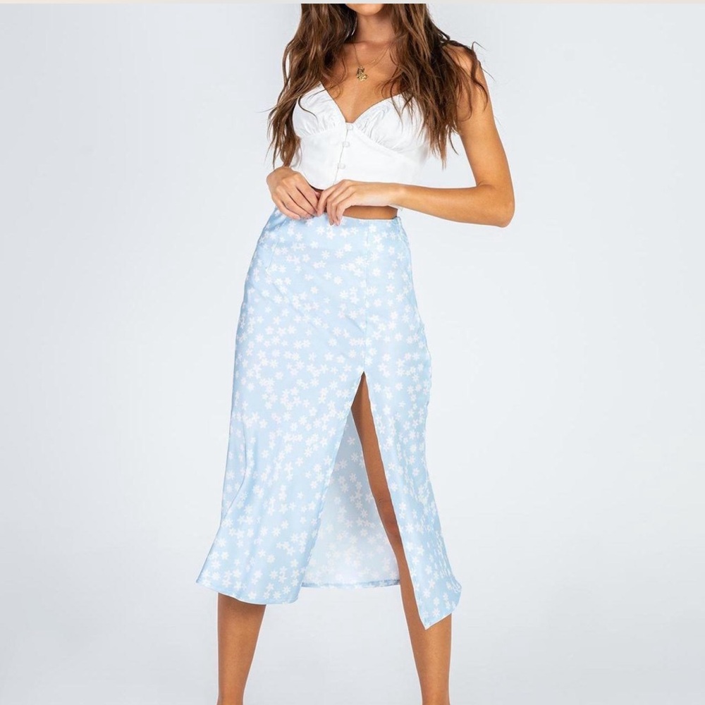 Princess Polly Floral Midi Skirt